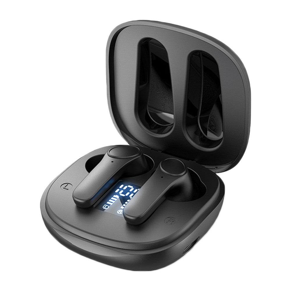 B11 Wireless Earbuds Bluetooth 5.0 Headphones Hi-Fi Stereo Touch Control TWS Headset with LED Power Display Charging Case Black