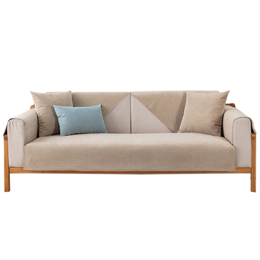 Beige 90x180cm Anti-Cat Scratch Water Resistant Sofa Towel Pet Couch Sofa Cover Home Decor