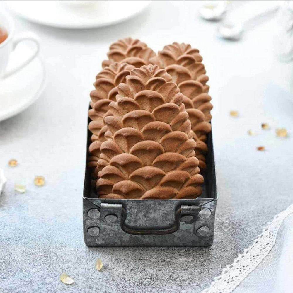 3 X Wooden Cookie Mold Cutter Biscuit Mould Gingerbread Cookie Stamp Baking Tool