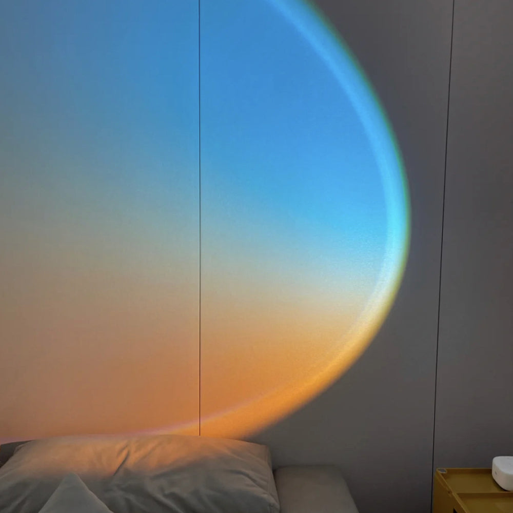 Light Blue Sunset Projection LED Projector Light Photography Atmosphere Lamp
