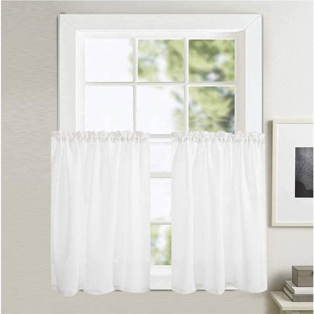2X S White Tension Rod Adjustable Cupboard Bars Curtain Rod Closet Rod Wardrobe Rod