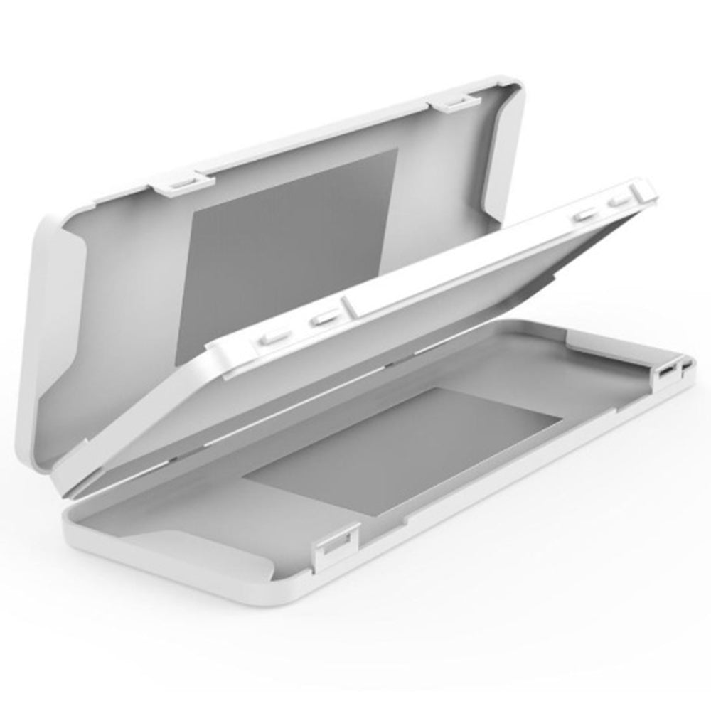 2X White Blue 2 Layer Mask Storage Case with Mirror Face Mask Container Mask Box