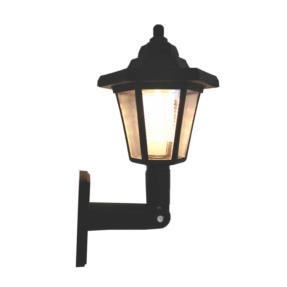1 X Warm White Solar Wall Lamp Outdoor Garden Decor