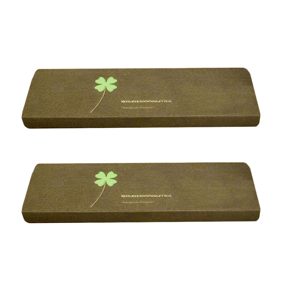 2X L Coffee Self Adhesive Cling Glow In Dark Luminous Non Slip Stair Carpet