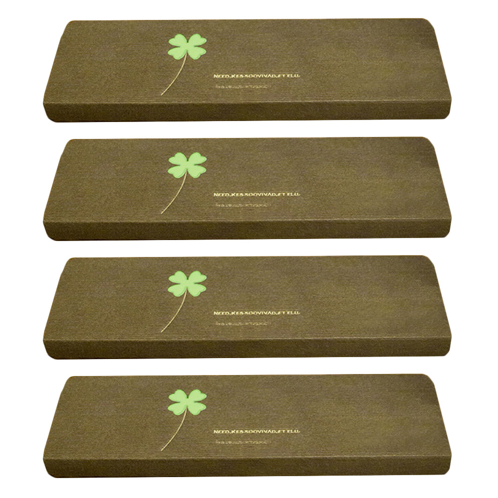4X S Coffee Self Adhesive Cling Glow In Dark Luminous Non Slip Stair Carpet