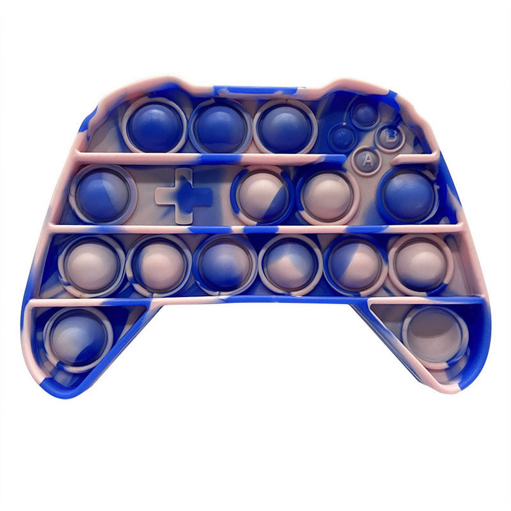 3 X Blue Game Controller Shape Push Pop It Fidget Toy Sensory Stress Relief Toy