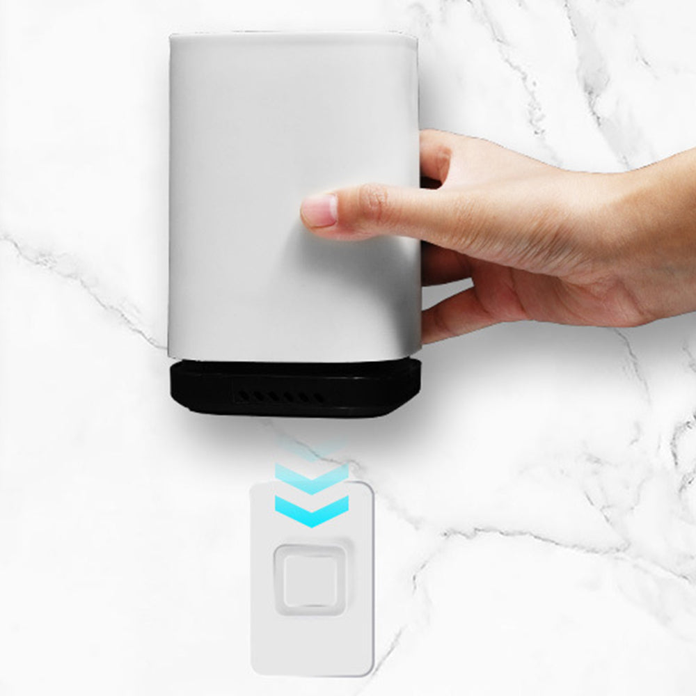 White Red Flexible Toilet Brush with Not Water Leaking Ventilation Slots Base