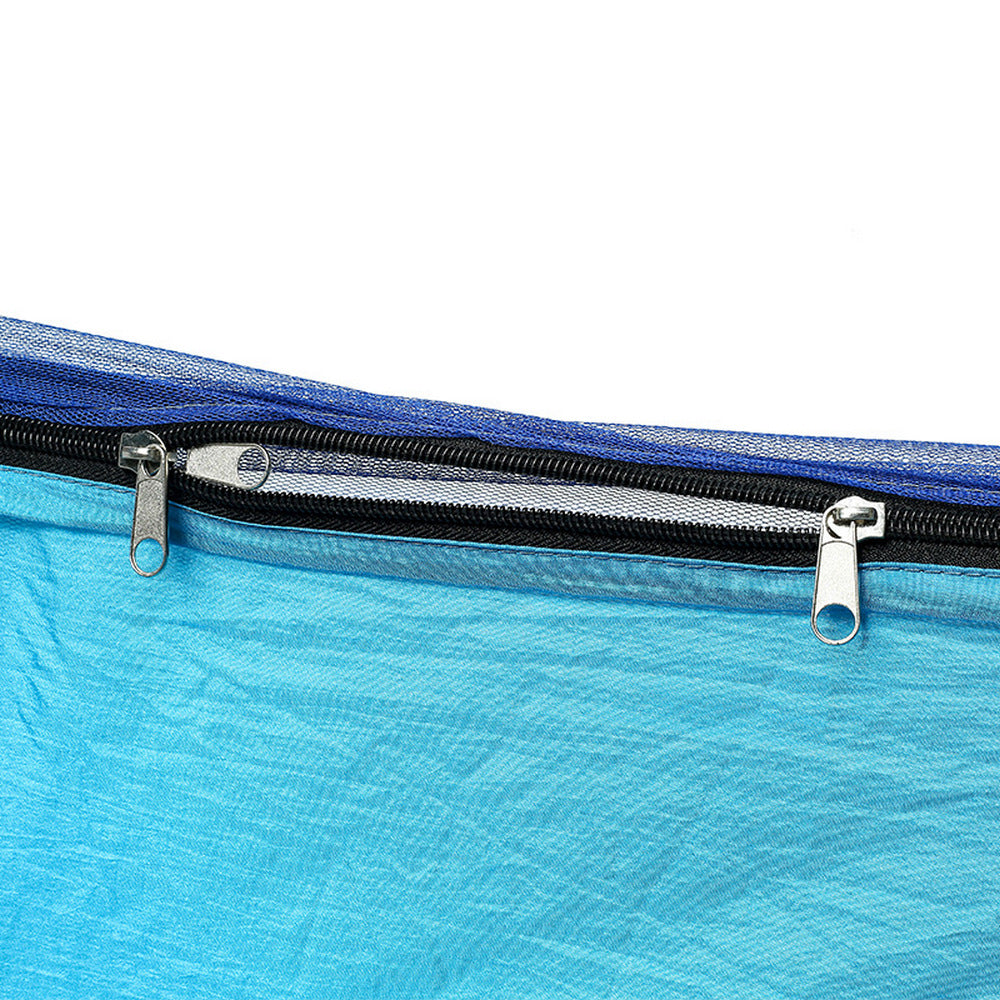 Outdoor Pop Up Hammock Bed With Mosquito Net Camping Swing for 1 or 2 Person Sky Blue