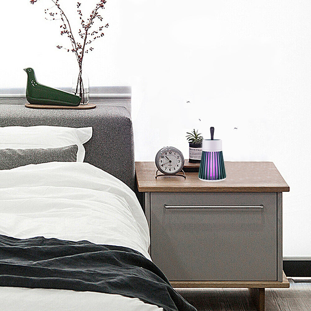 2X Green Mosquito Insect Killer Lamp Electric USB LED Light Bug Zapper Trap