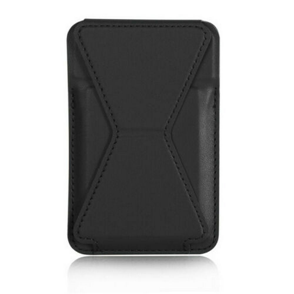 2X Black Brown Magnetic PU Leather Mobile Phone Wallet Card Holder for MagSafe
