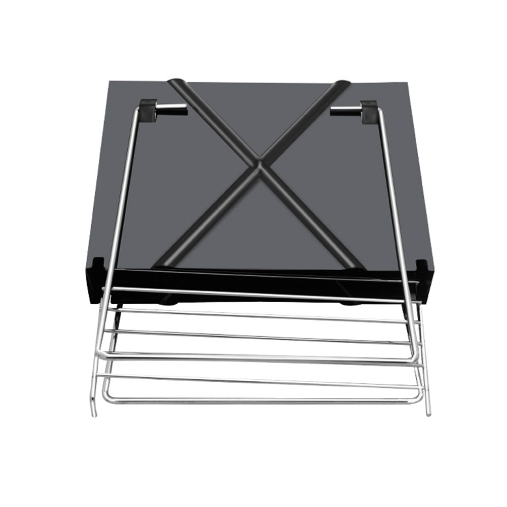 1 X Portable Folding Charcoal BBQ Grill with 8Pcs Telescopic Barbecue Forks