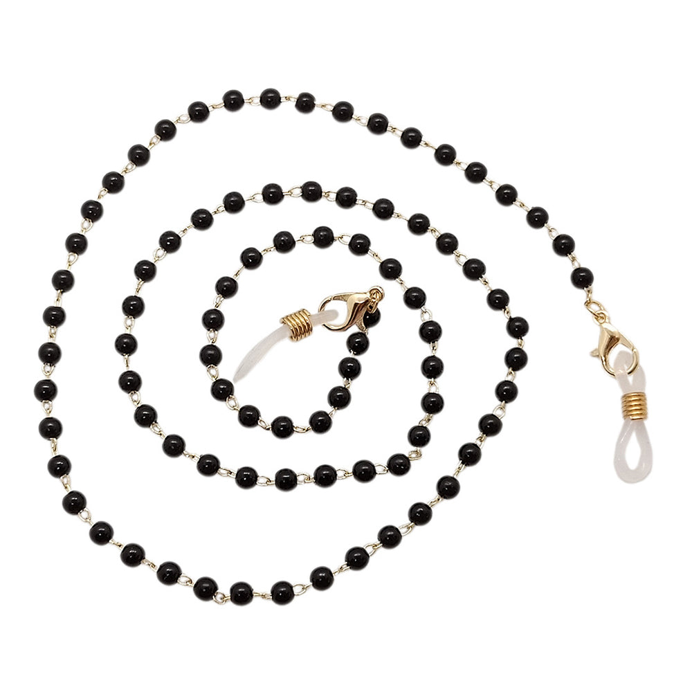 2X Black Mask Chain Eyeglass Glasses Chains Sunglass Necklace Holder Lanyard