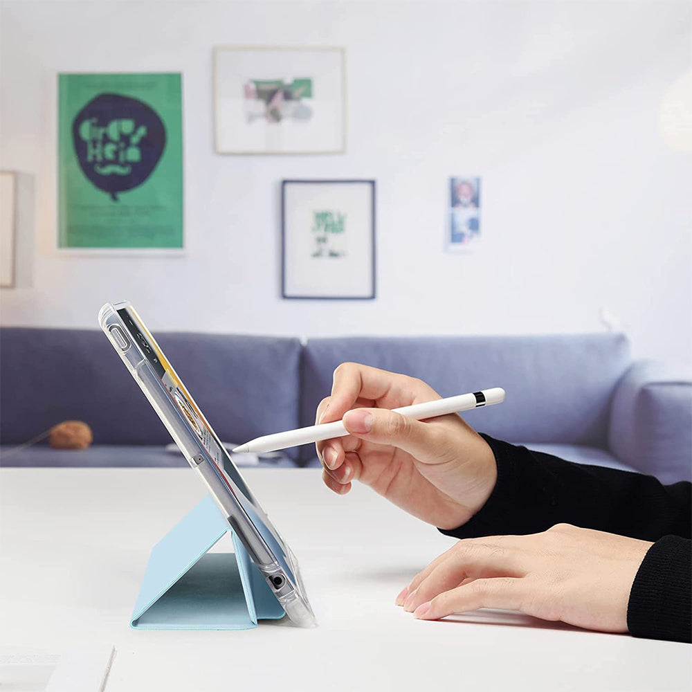 2X For iPad 10.2 Inch Protective Case with Pencil Holder Blue Green