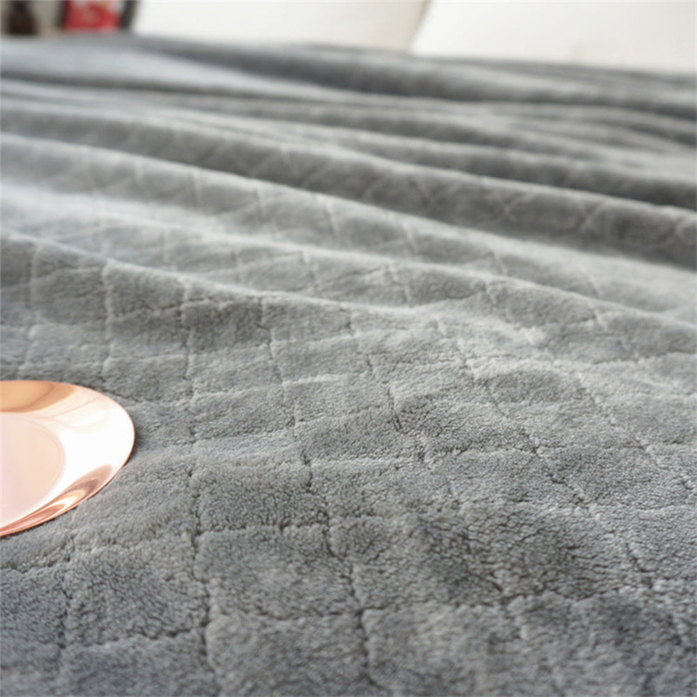 70x100cm Throw Blanket Bed Throws Blanket Plush Blanket Sofa Blanket Grey