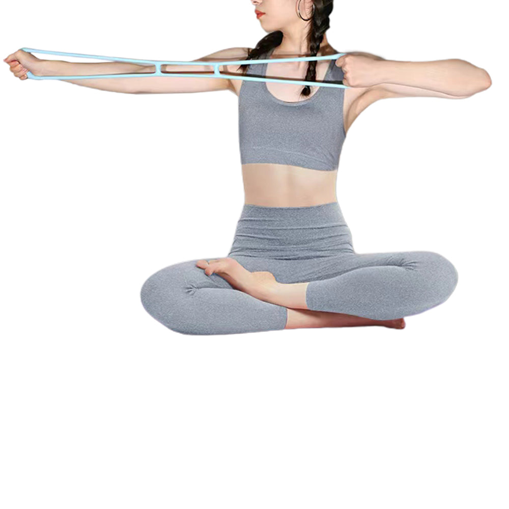 2X Stretch Resistance Band 8 Shape Gym Yoga Elastic Band Exercise Fitness Band