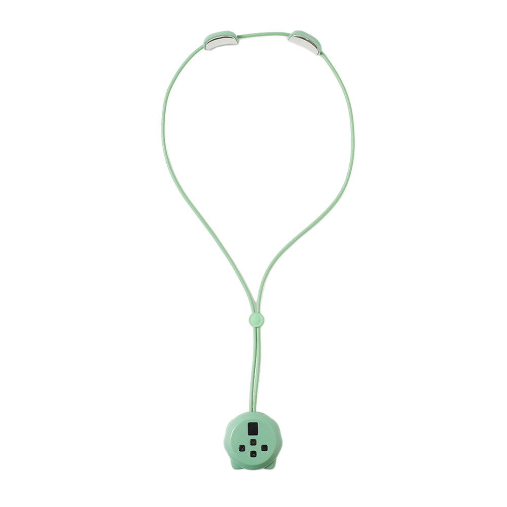 2X Neck Massager Electric Heating Neck Massage Tool 5 Modes 9 Levels Green White