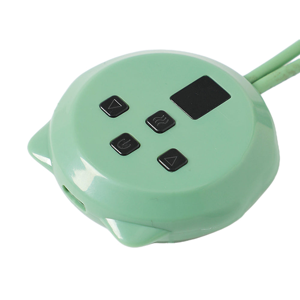 2X Neck Massager Electric Heating Neck Massage Tool 5 Modes 9 Levels Blue Green