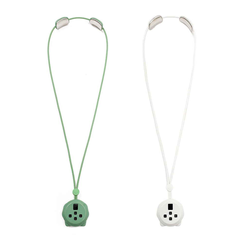 2X Neck Massager Electric Heating Neck Massage Tool 5 Modes 9 Levels Green White