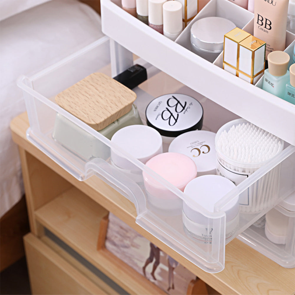 Desk Organizer Cosmetic Makeup Storage Box with Drawers