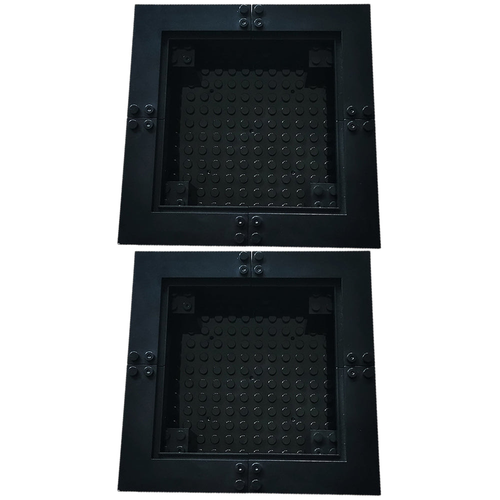 2X Small DIY Building Block Figures Display Blocks Frame Compatible with LEGO