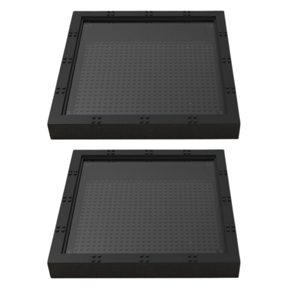 2X DIY Building Block Figures Display Blocks Frame Compatible with LEGO XL Size
