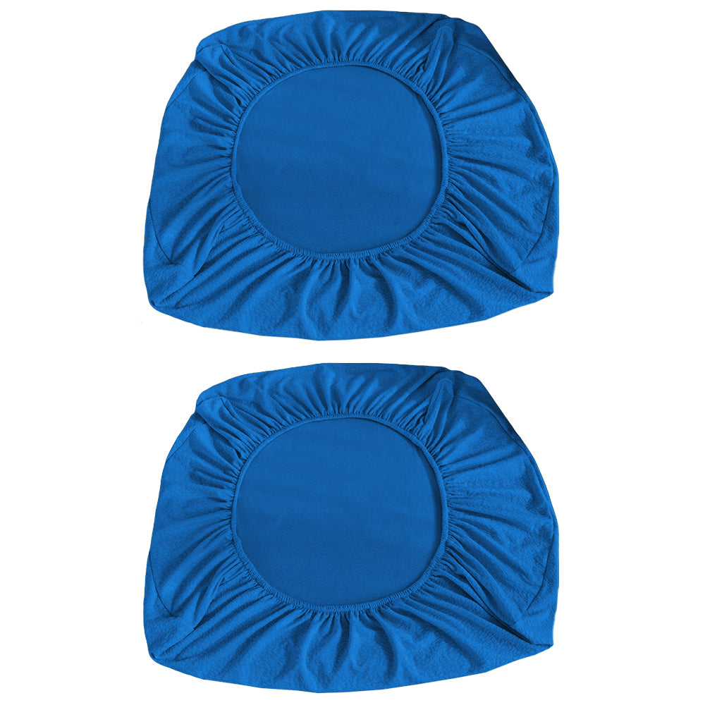 2 X Stretch Sofa Seat Cushion Cover Seat Cover Couch Seat Slipcover for 1 Seater Blue