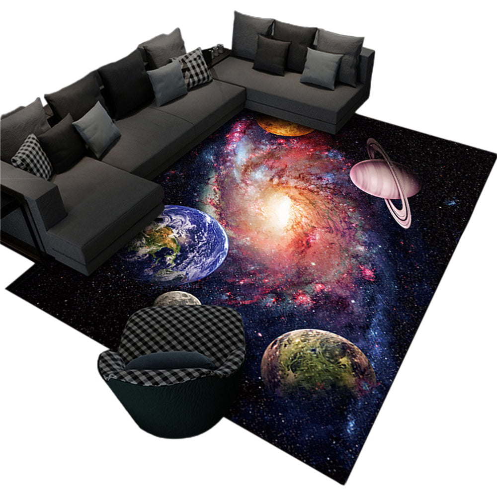 80x160cm Planet Printed Rug Floor Carpet Floor Mat Kid Bedroom Home Decor Style 4