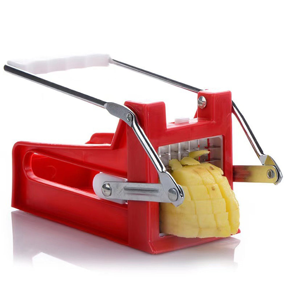 Potato Chipper Chip Cutter Kitchen Vegetable Slicer Potato Cutter with 2 Blade