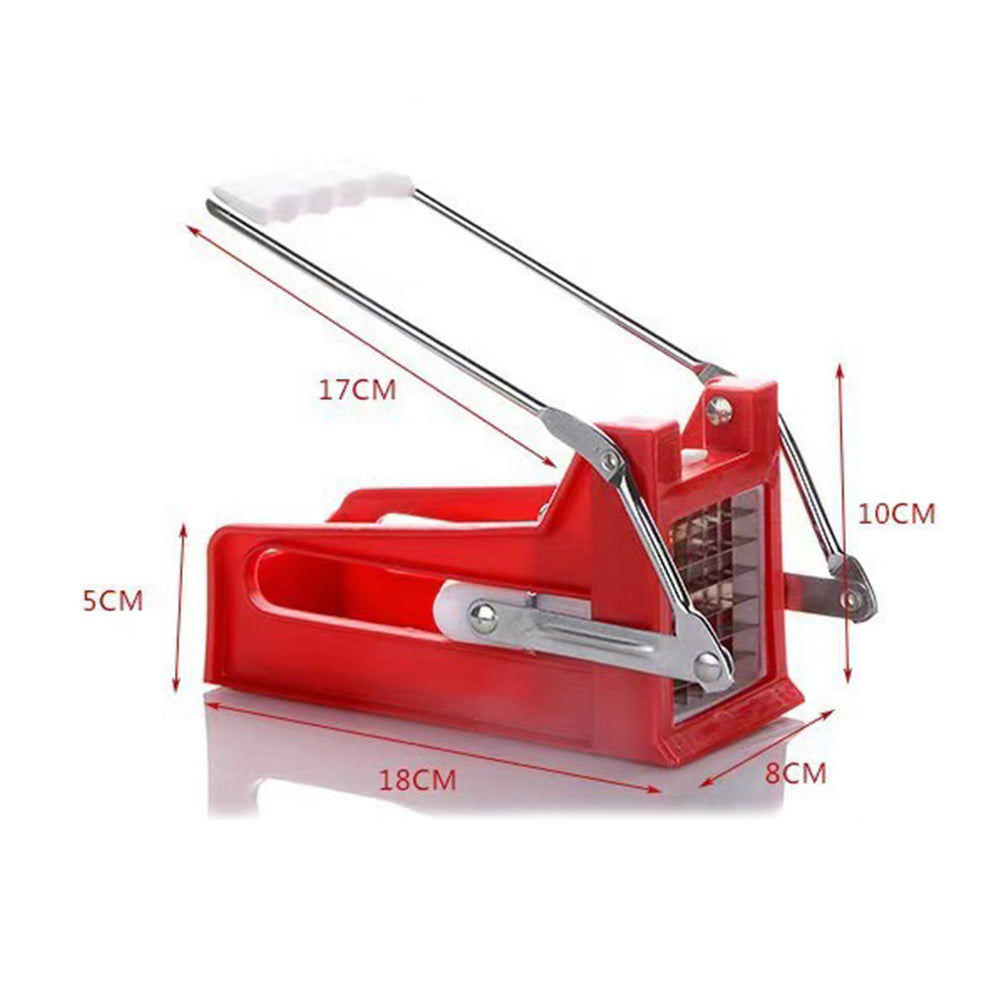 Potato Chipper Chip Cutter Kitchen Vegetable Slicer Potato Cutter with 2 Blade