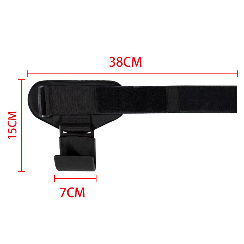 Weight Lifting Hook Hand Grip Support Wrist Straps Powerlifting Grips Gym Black