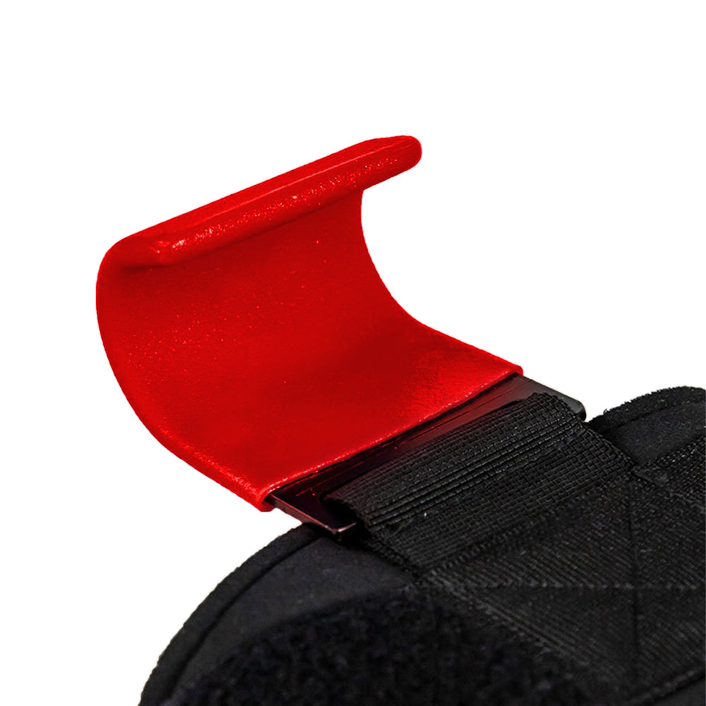 Weight Lifting Hook Hand Grip Support Wrist Straps Powerlifting Grips Gym Red