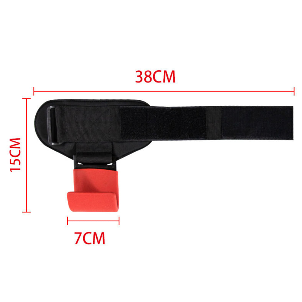 Weight Lifting Hook Hand Grip Support Wrist Straps Powerlifting Grips Gym Red