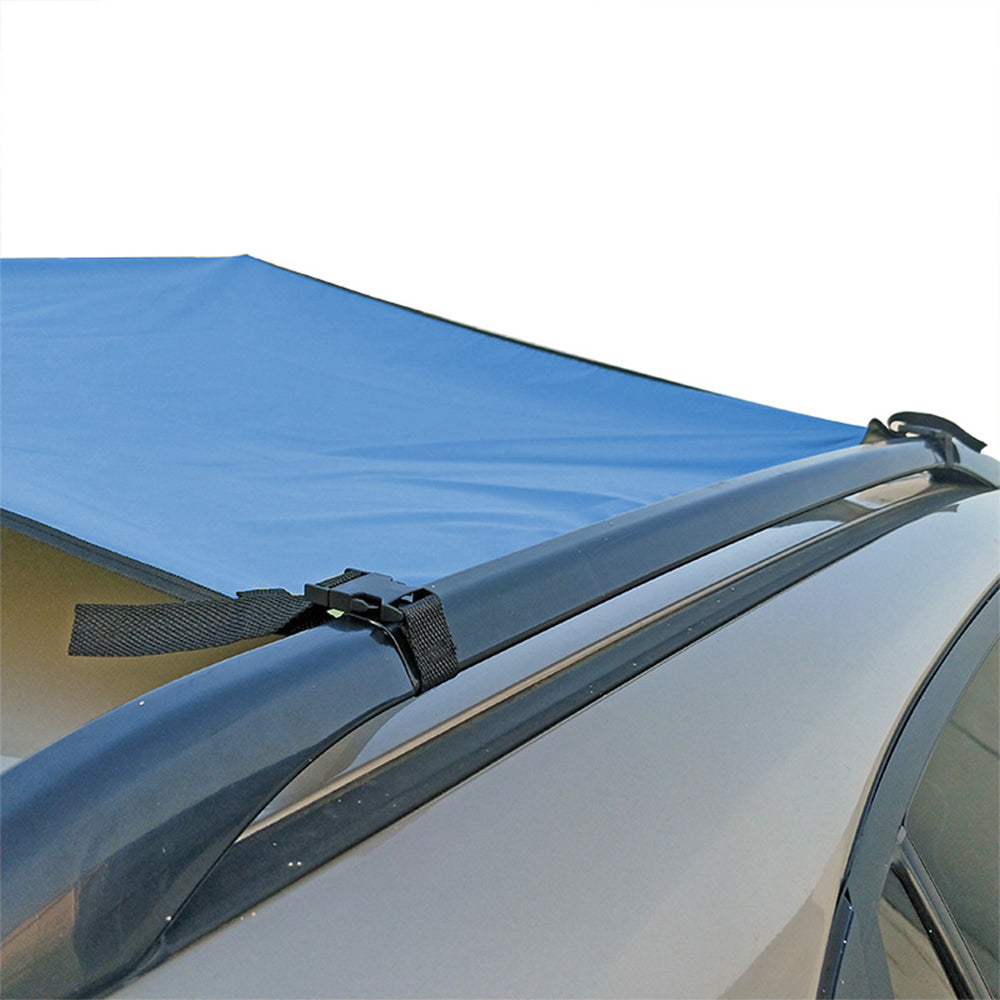 300x200cm Car Awning Tent Sun Shelter Car Tailgate Shade Road Trip Camping Canopy Shade Blue