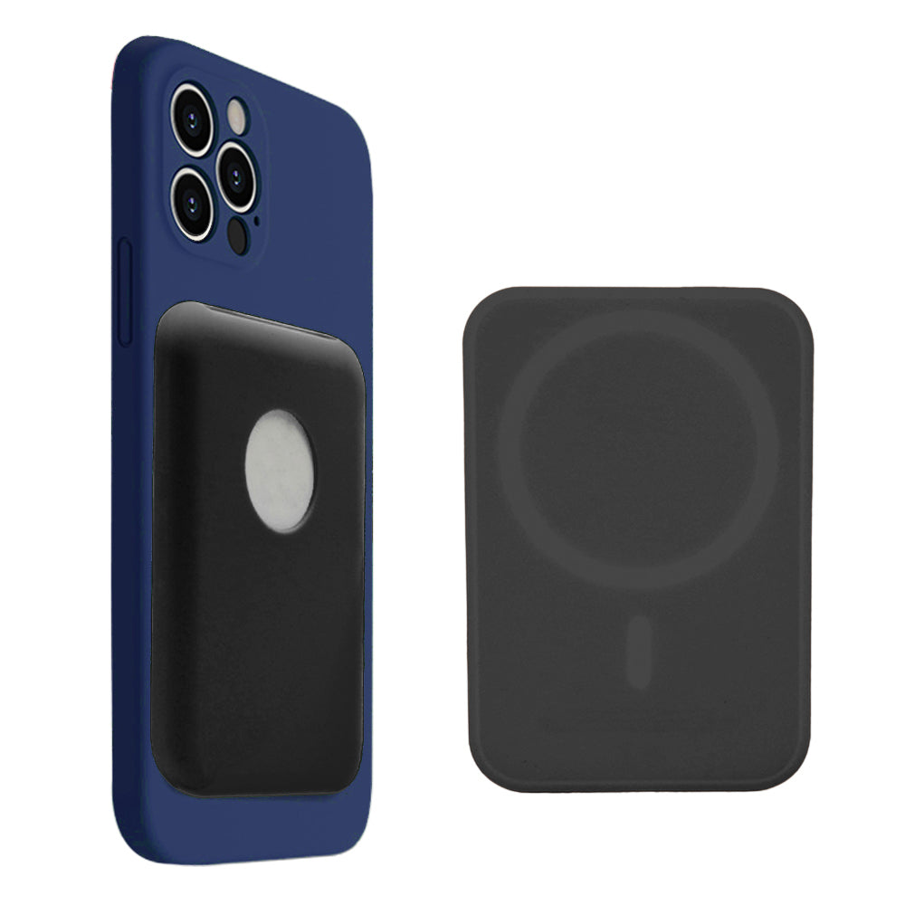 2X Silicone Protective Case for Apple Magsafe Battery Pack Black Blue