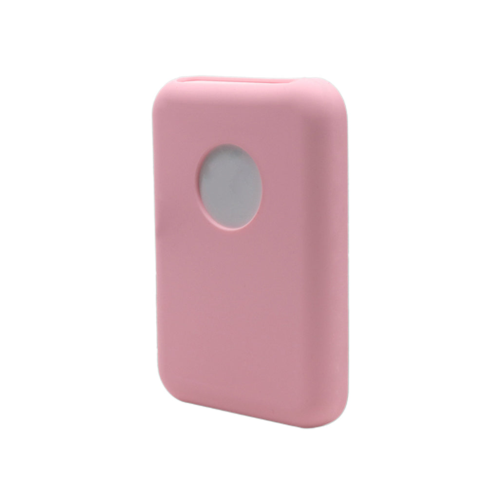 2X Silicone Protective Case for Apple Magsafe Battery Pack Grey Pink