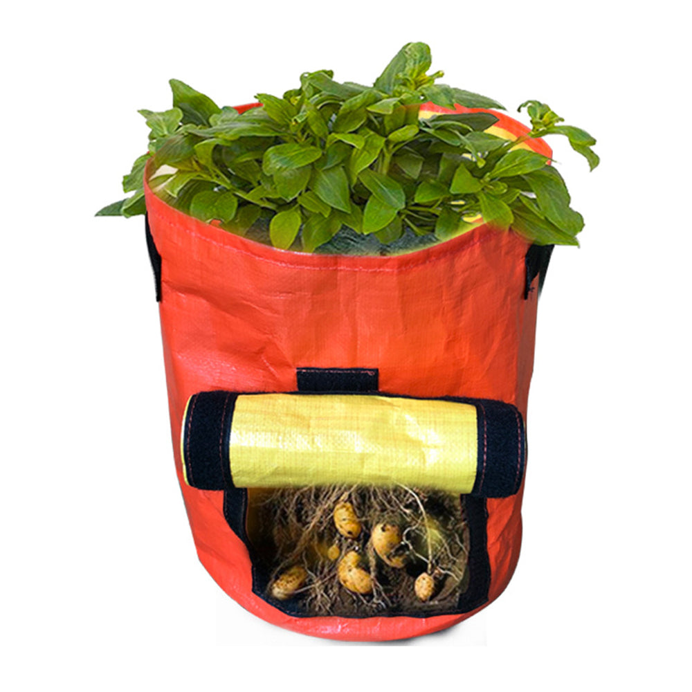 2X Potato Grow Bags 10 Gallon PE Planter Pots Planting Bags with Flap Window