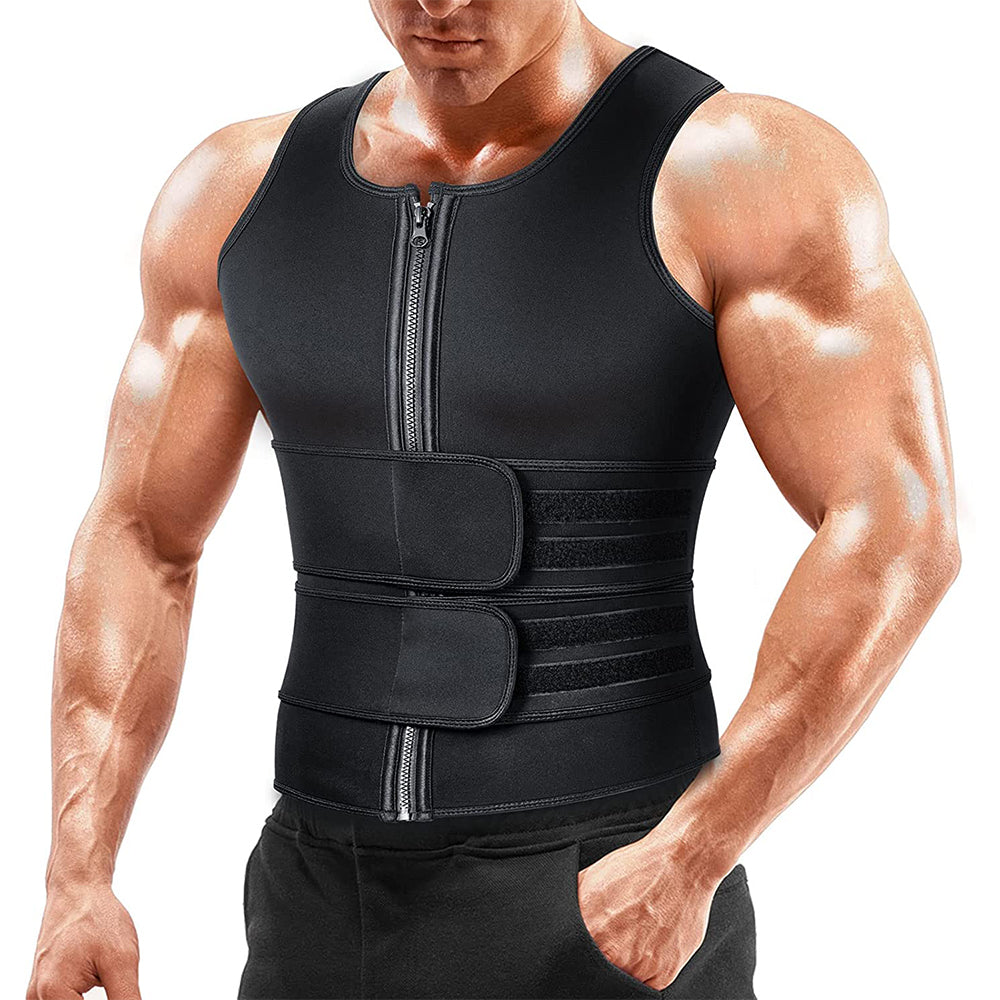 2X Mens Gym Body Shaper Vest Neoprene Shapewear Sauna Vest 3XL Size
