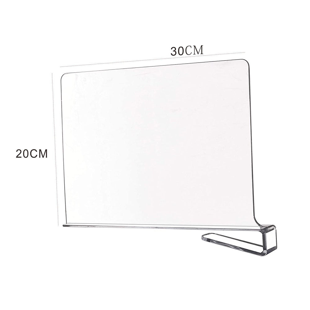 2X Acrylic Closet Shelf Dividers Wood Shelf Separators, Closet Separators