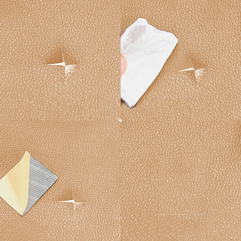 5Pcs Self Adhesive Leather Repair Patch for Car Seat Sofa Bag Furniture Khaki