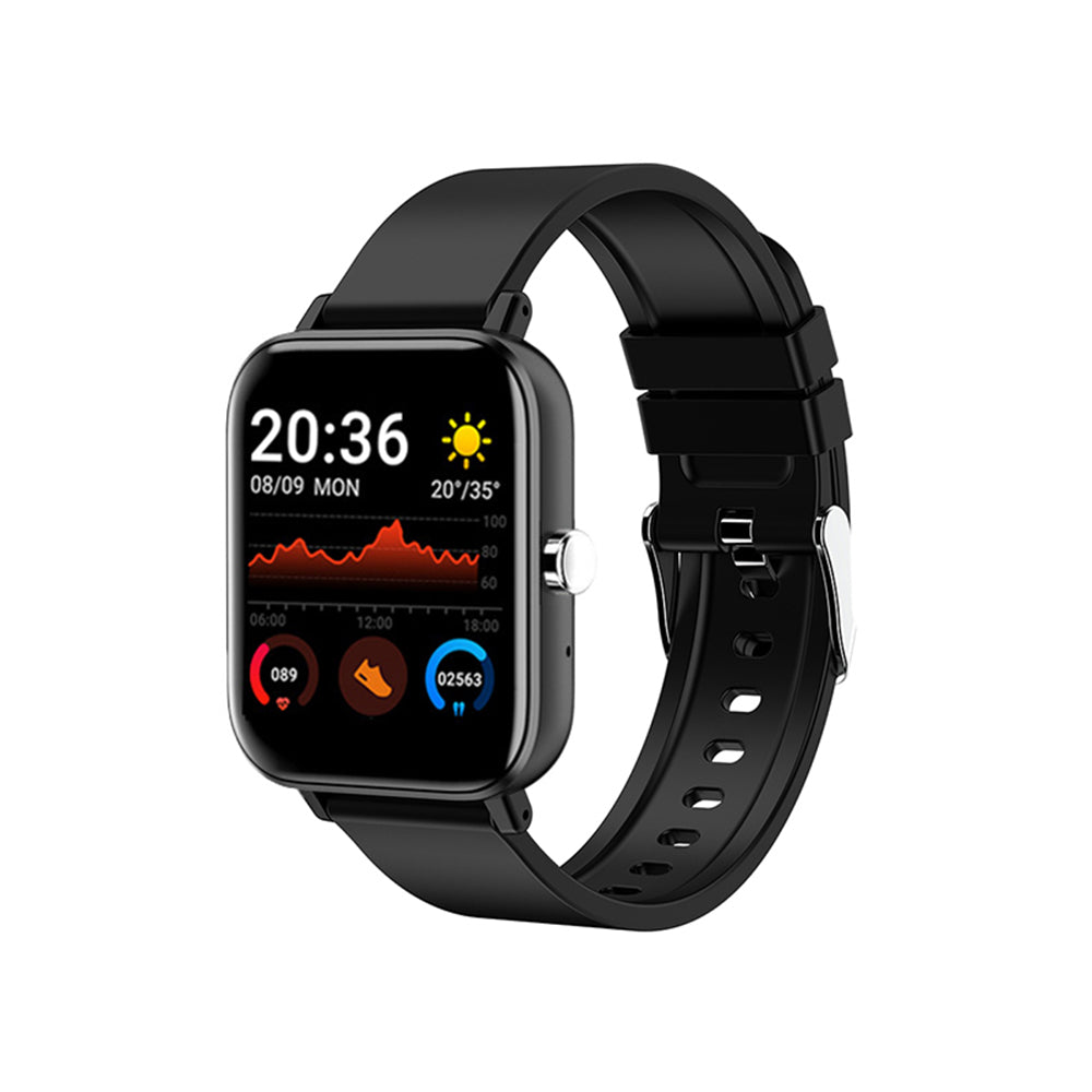 Smart Watch Touch Screen Fitness Tracker Sports Smartwatch Heart Rate Monitor Black