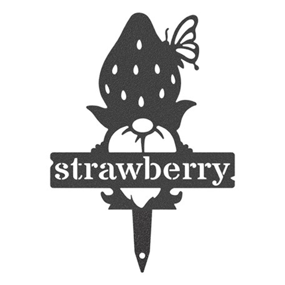 4X Garden Dwarf Metal Plant Marker Stake