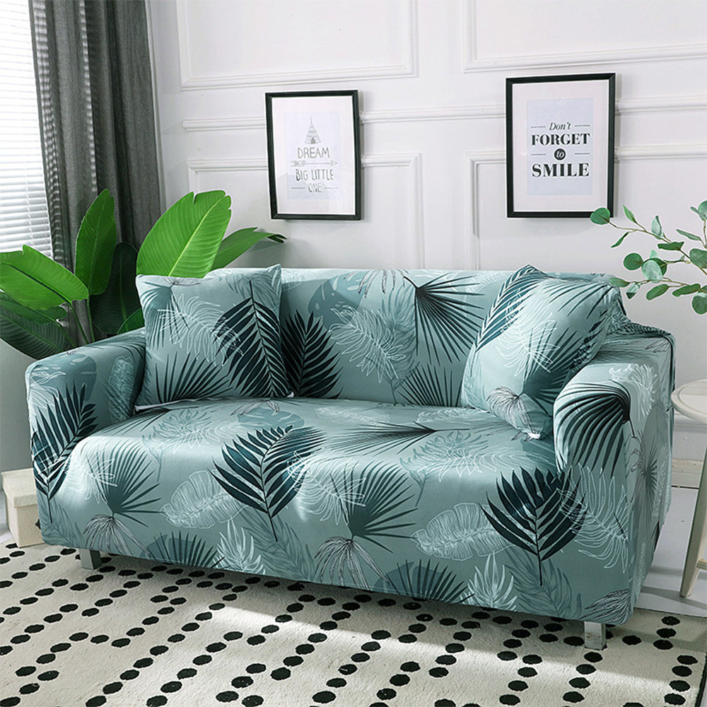 4 Seats Printed Pattern Sofa Cover Stretch Couch Cover Style 1