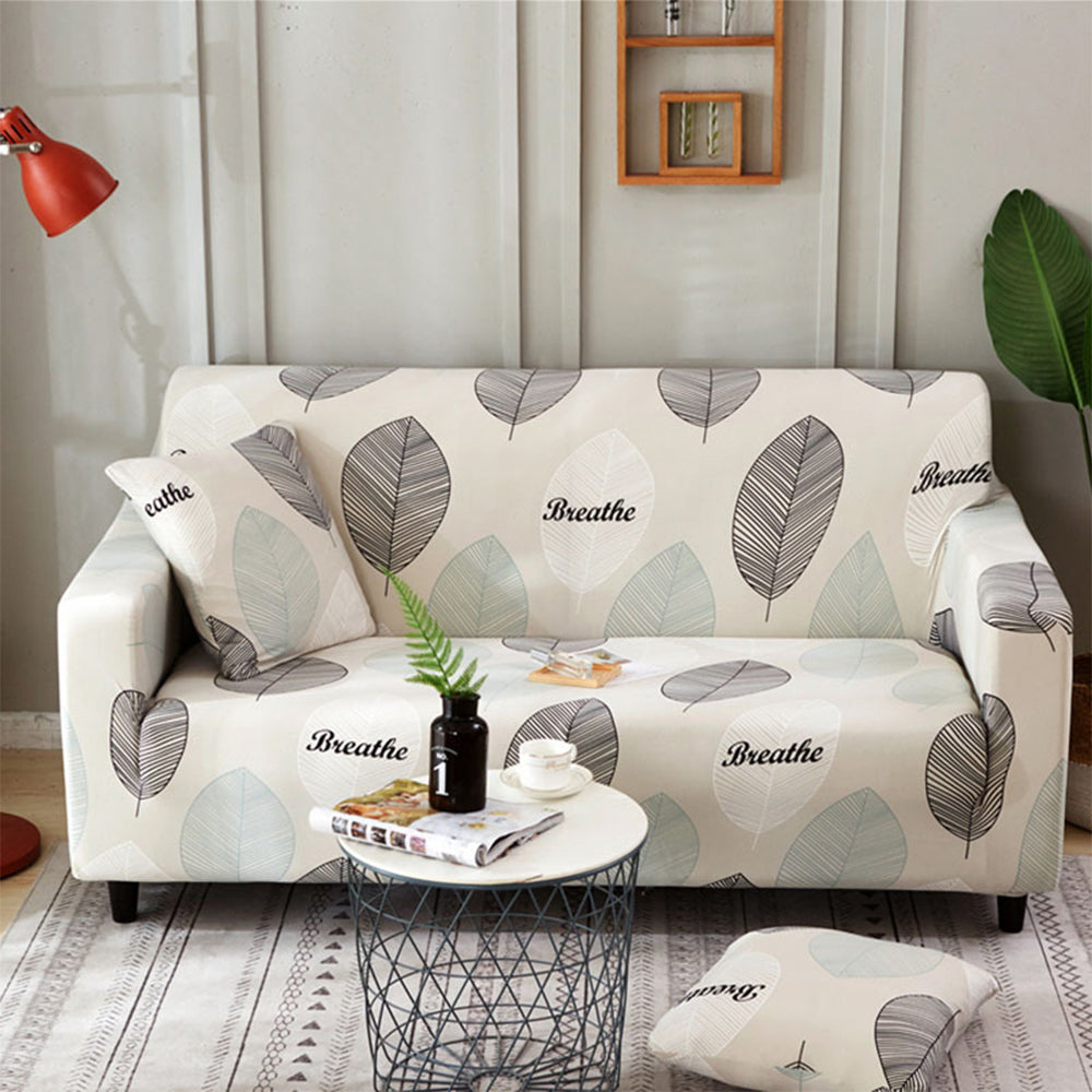 4 Seats Printed Sofa Cover Stretch Couch Cover Style 3
