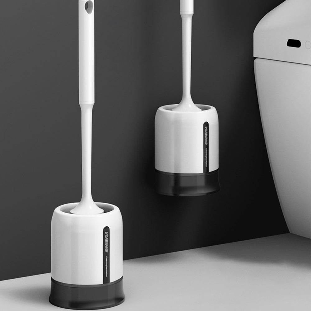2X Toilet Brush and Ventilated Drying Water Drip Tray