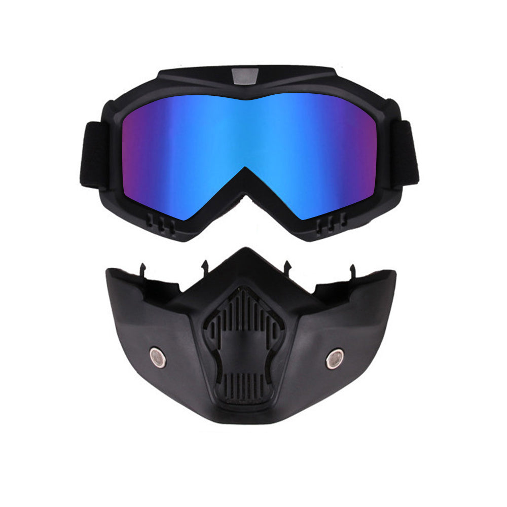 2 In 1 Ski Goggles Snowboard Goggles Detachable Ski Glasses Ski Face Mask Multicolor
