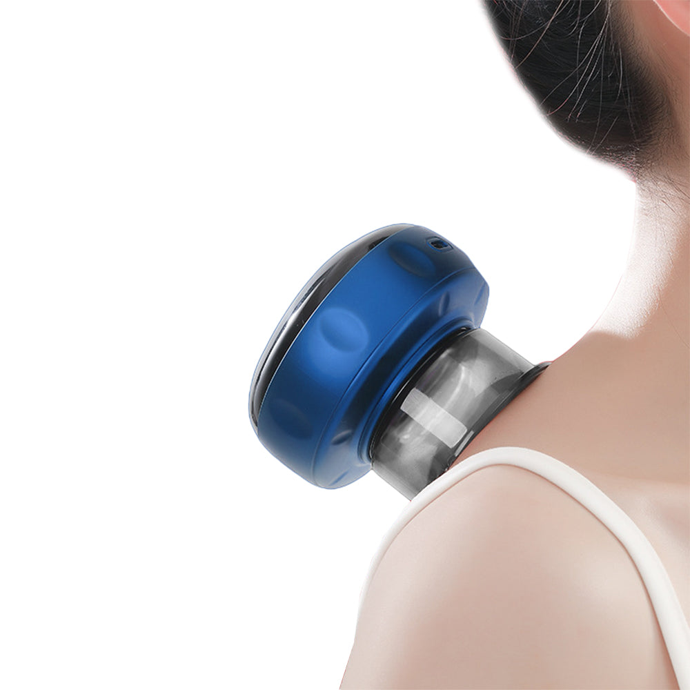 1X Electric Cupping Therapy Massager USB Scraping Massager Blue