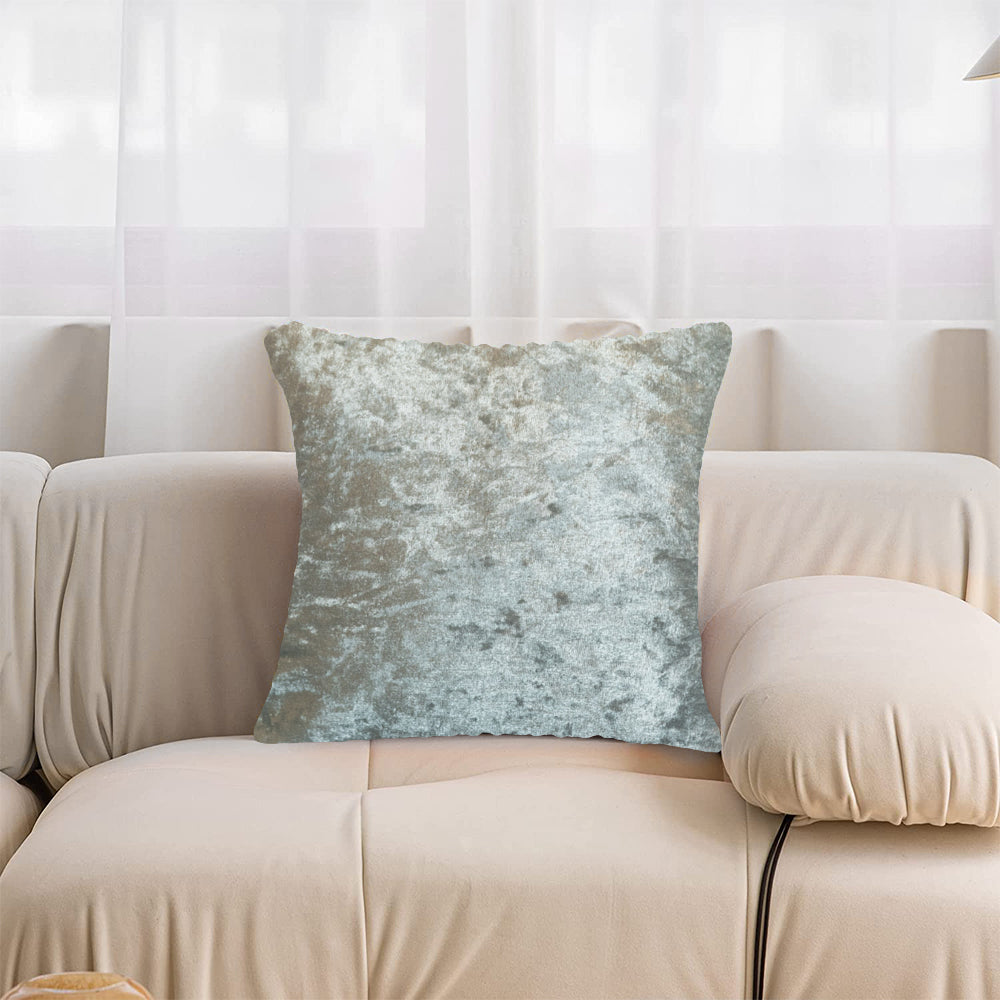 2X Cushion Cover Sofa Throw Pillowcase Silver