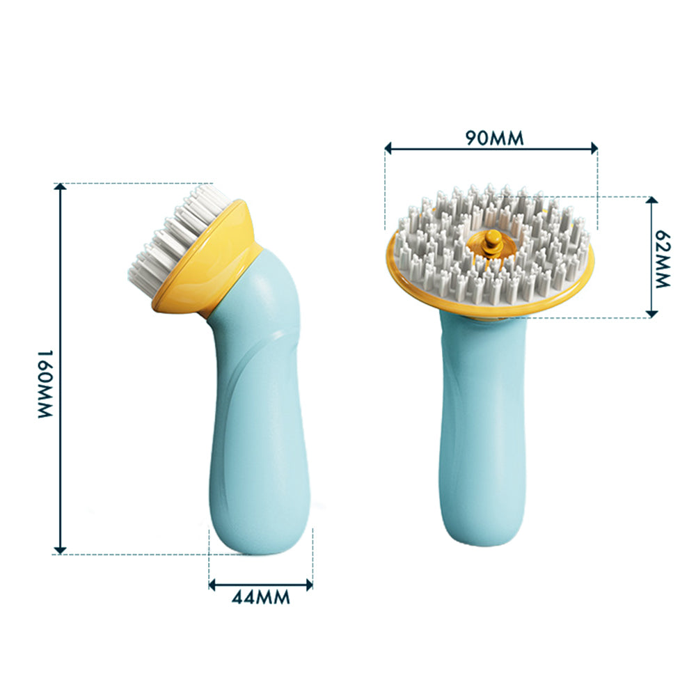 1X Pet Bath Grooming Brush with Shampoo Dispenser