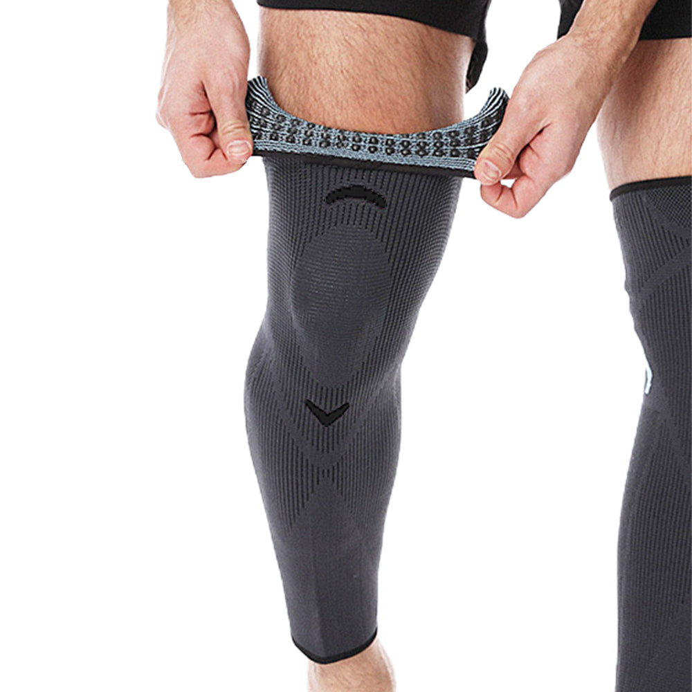 One Pair Sport Knee Brace Black L Size
