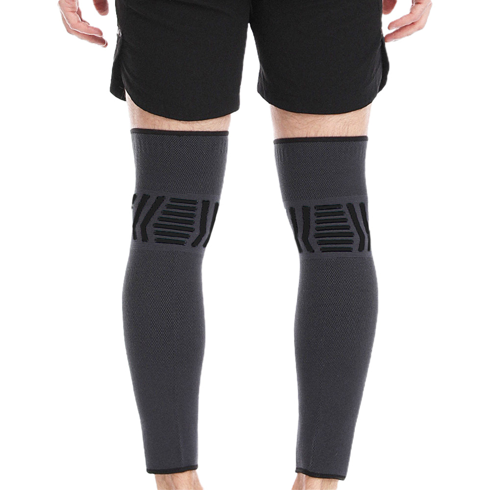 One Pair Sport Knee Brace Black L Size
